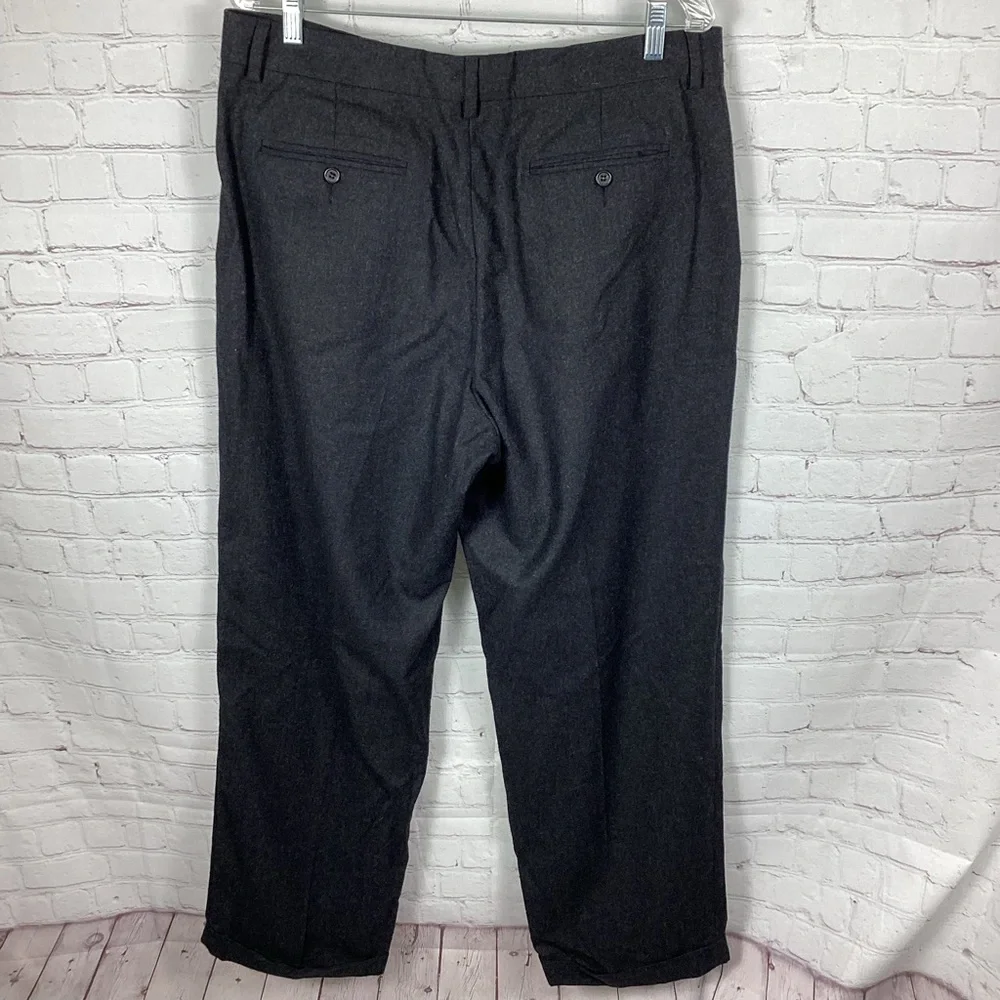 J. Crew Wool‎ Cashmere Blend Pleated Dress Pants Men’s Size 36x32 Charcoal Gray